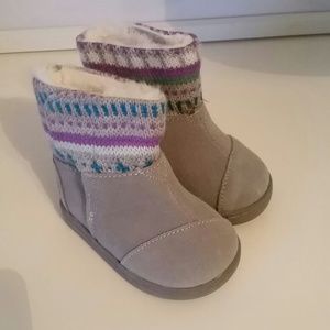 GIRLS Grey Toms Boots